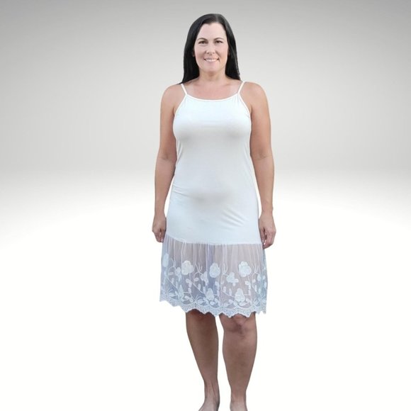 Stop and Smell the Roses Taupe Beige Lace Dress Extender - Picture 11 of 13